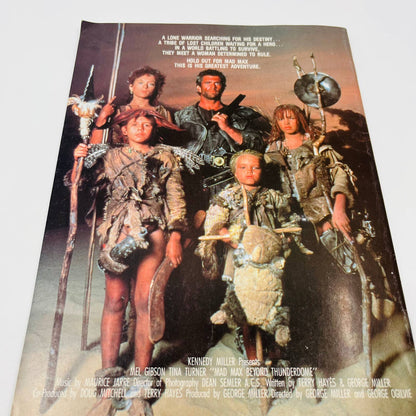 1985 Mad Max Beyond The Thunderdome Souvenir Magazine Mel Gibson Tina Turner BA1