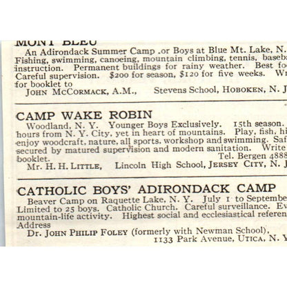 c1920 Harper's Magazine Ad - The Hanoum Camps C.H. Farnsworth Thetford VT EA3