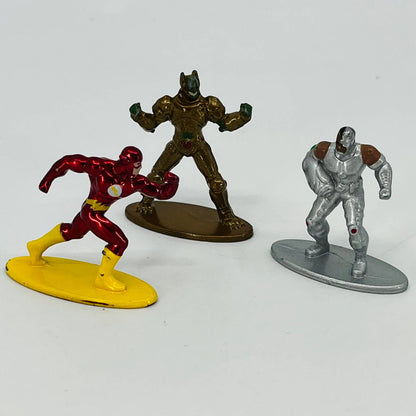 LOT OF 3 DC Comics Jada Nano Metalfigs The Flash TD3