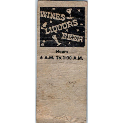 Drag-N-Inn Kansas City MO Advertising Matchbook Cover SA9-M4