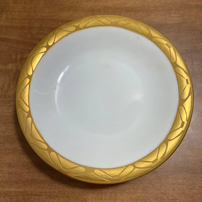 Vintage Porcelain Royal Bavaria Tray Gold Tone Footed A. Young 7” TA5