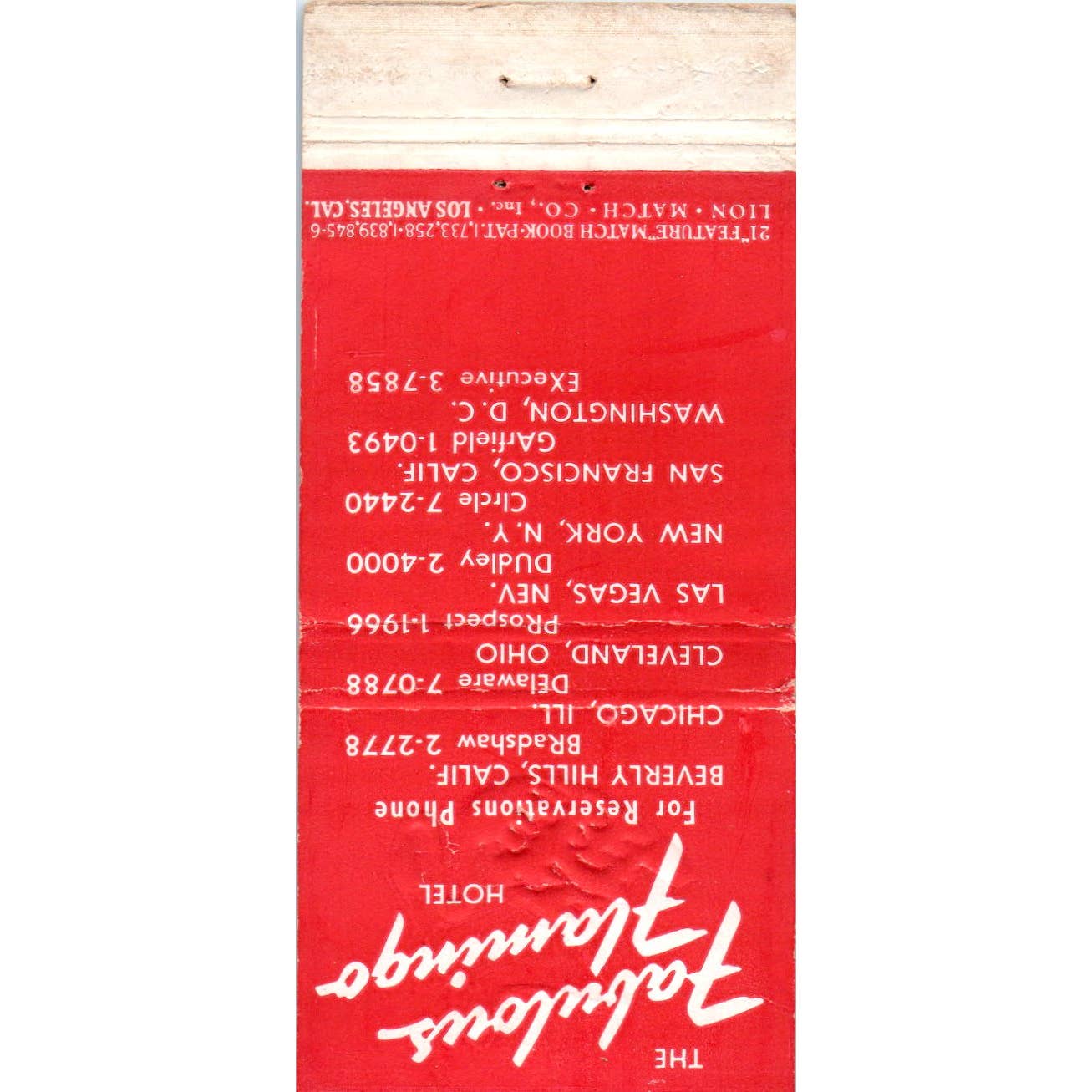 The Flamingo Hotel Las Vegas Nevada Advertising Matchbook Cover SA1-M10