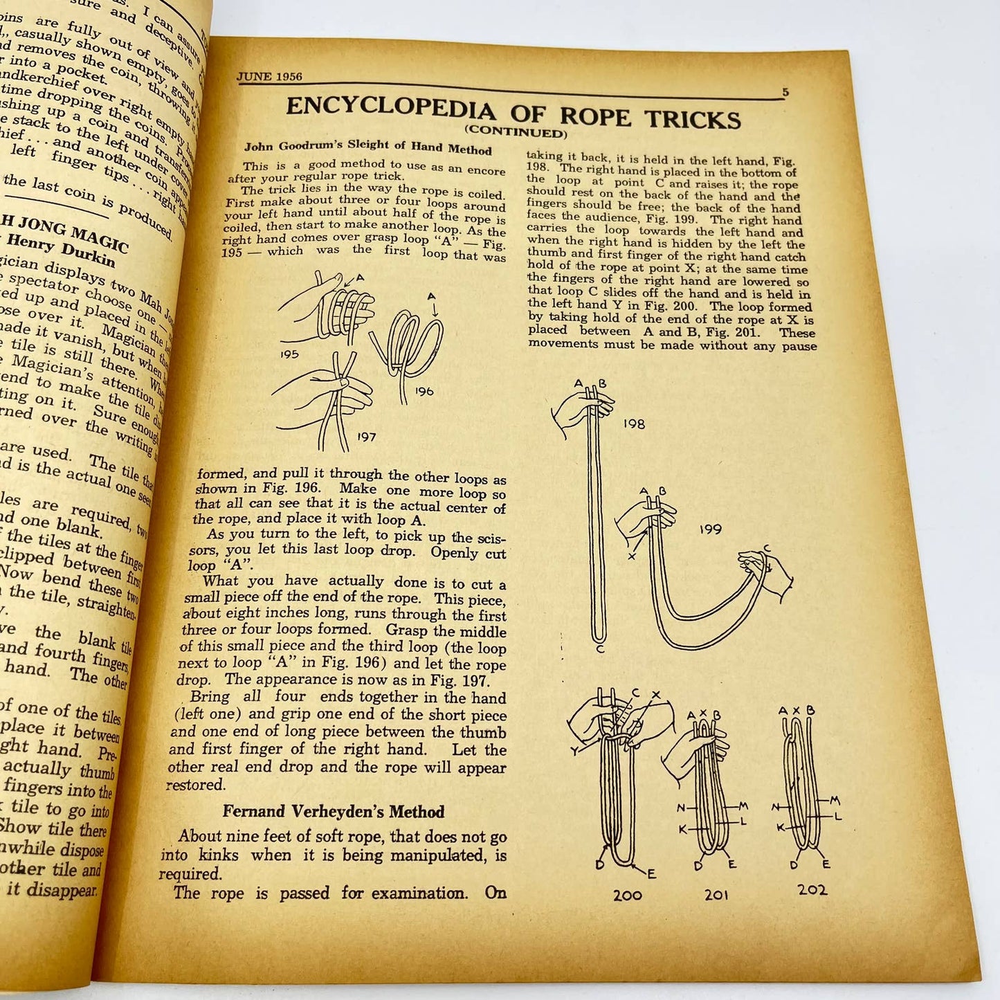 1956 June - Tops Magazine of Magic - Tricks Magicians TF7