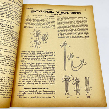 1956 June - Tops Magazine of Magic - Tricks Magicians TF7
