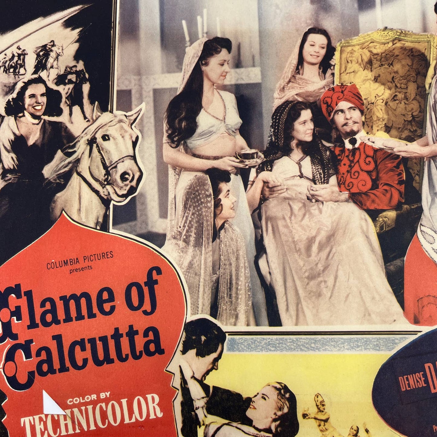 Flame of Calcutta 11"x14" Lobby Card Denise Darcel Patric Knowles 53/573 FL3