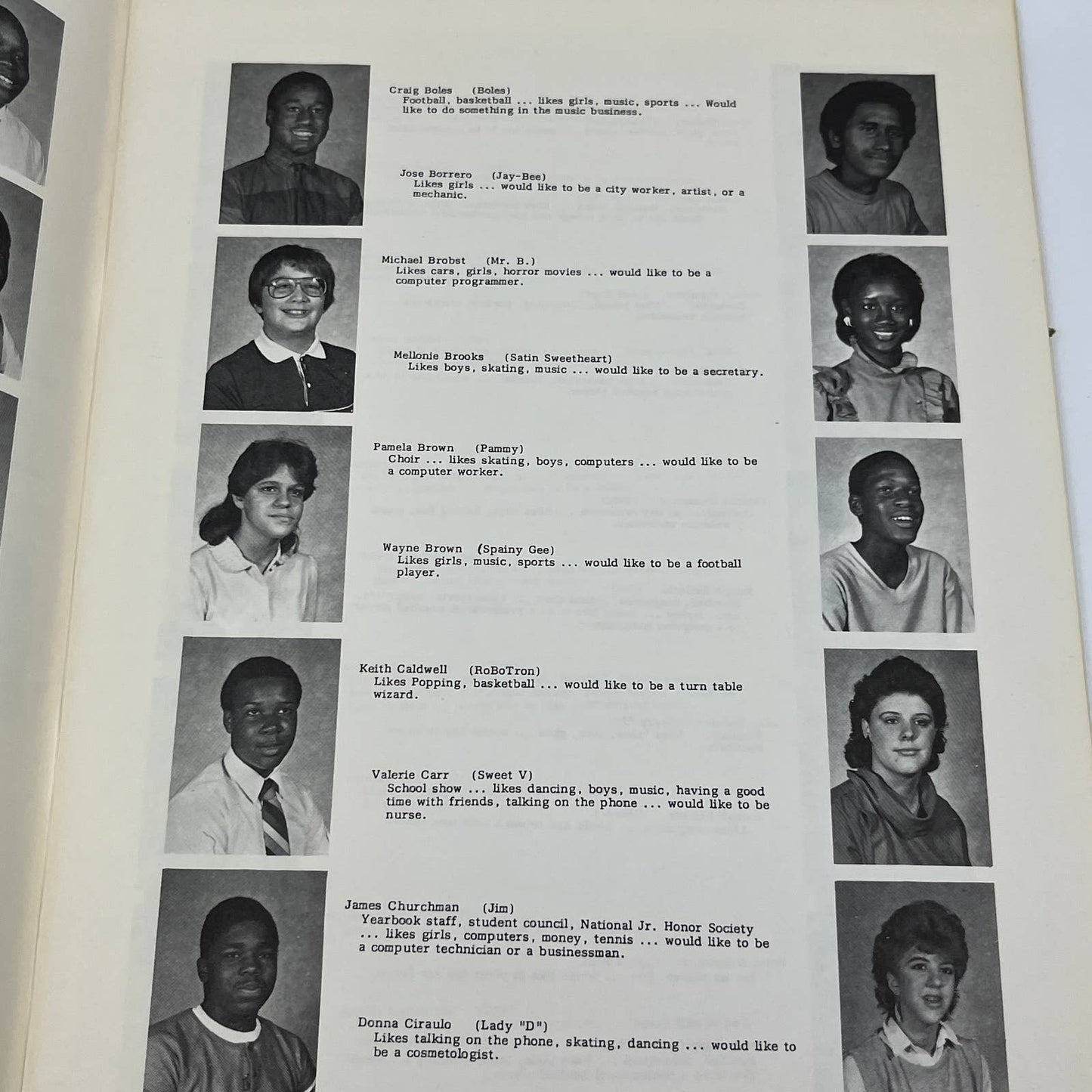1985 Northwest Junior High School Yearbook Reading PA TG2
