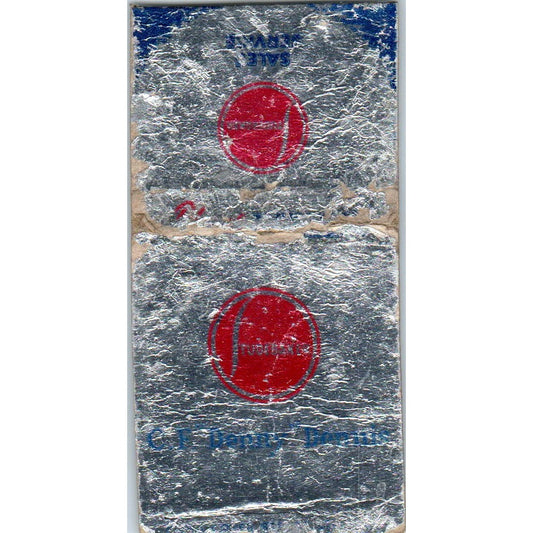 Studebaker Sales & Service C.F. Denny Dennis Advertising Matchbook Cover MM9-5