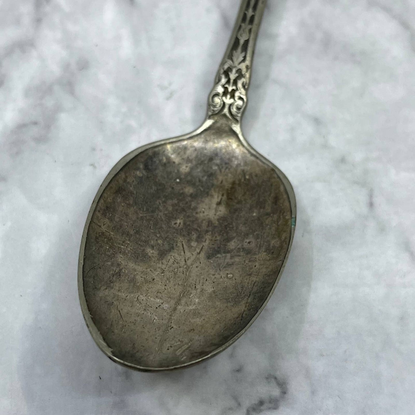 1907 WM Rogers Silver Plate Alhambra Table Spoon 7" SE6