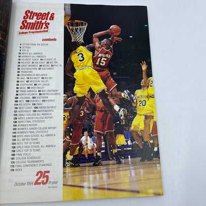 1994 Street & Smith’s College / Prep Basketball Magazine Corliss Williamson TH3