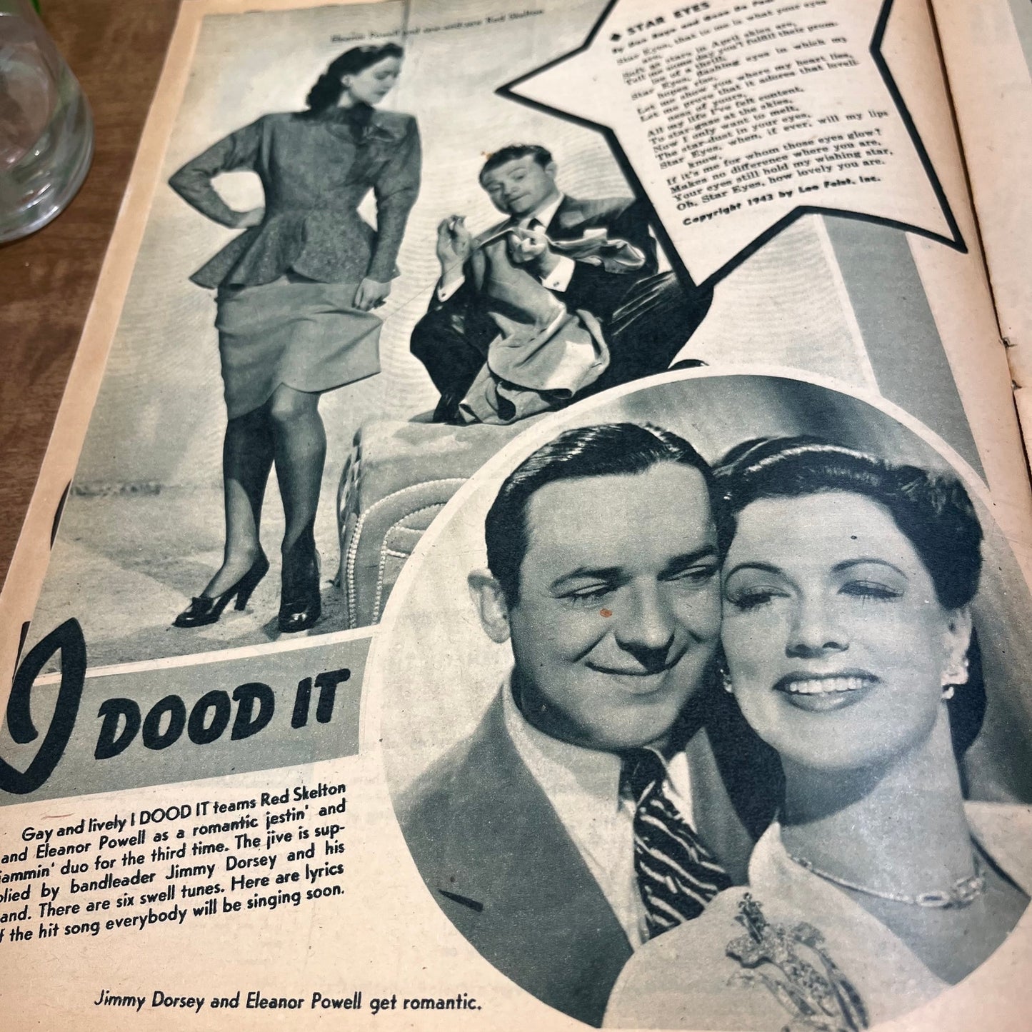 Song Parade Magazine 1944 March Ginny Simms Red Skelton I Dood It M1-1