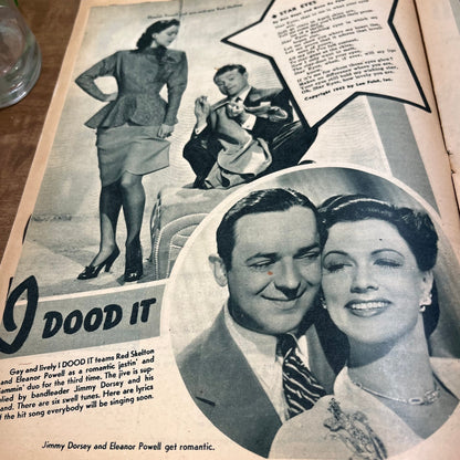 Song Parade Magazine 1944 March Ginny Simms Red Skelton I Dood It M1-1