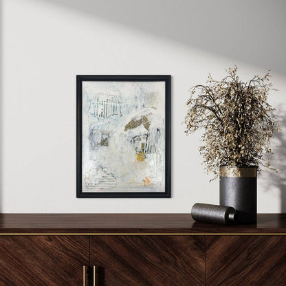 Original Framed Mixed Media Abstract Art Painting 10x13 “Rusk" With COA TK1