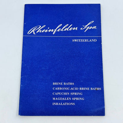 1940s WII Era Rheinfelden Spa Switzerland Tourist Guide Book TE7