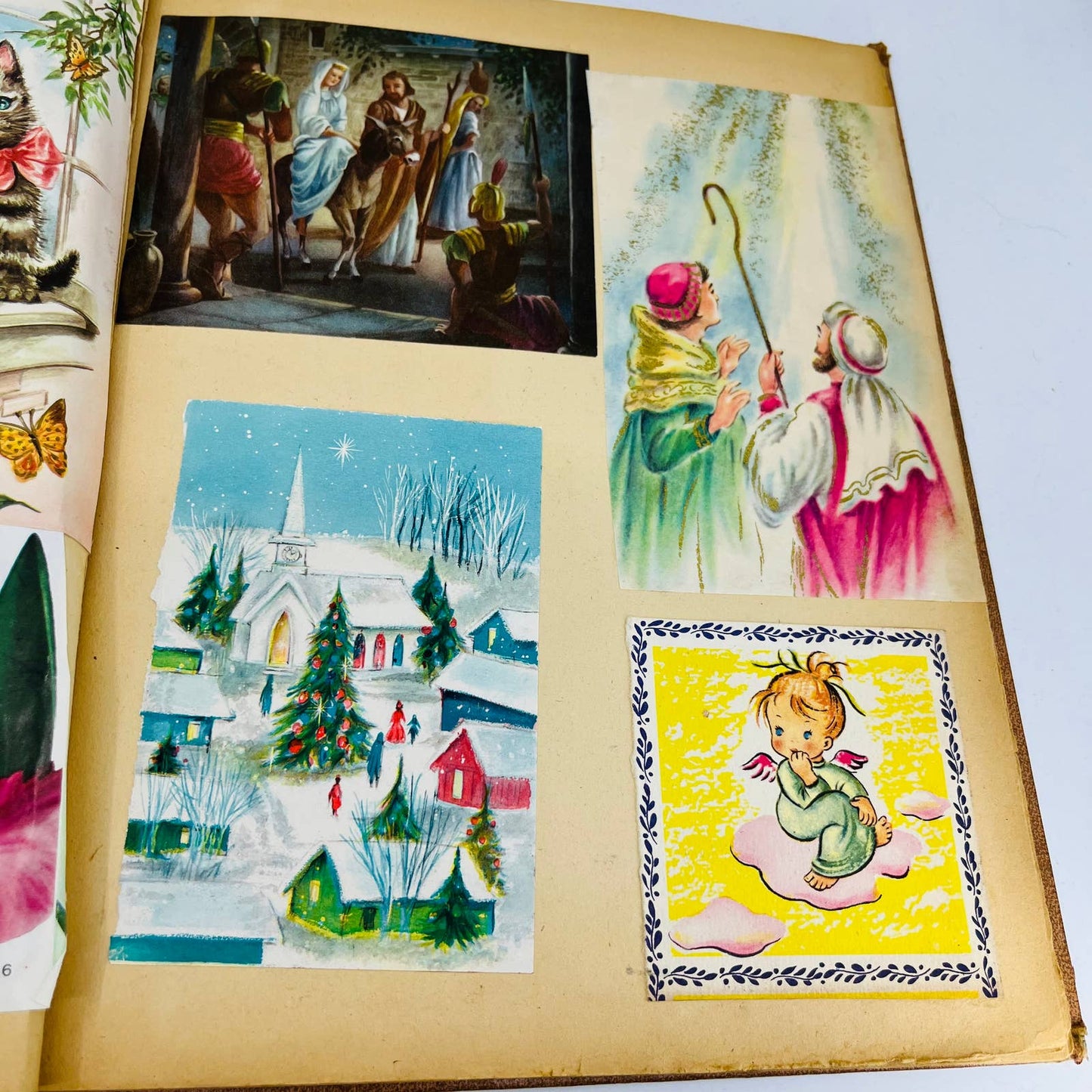 1960s LOADED Girls Scrapbook Cards Religion Pictures Current Events TB6