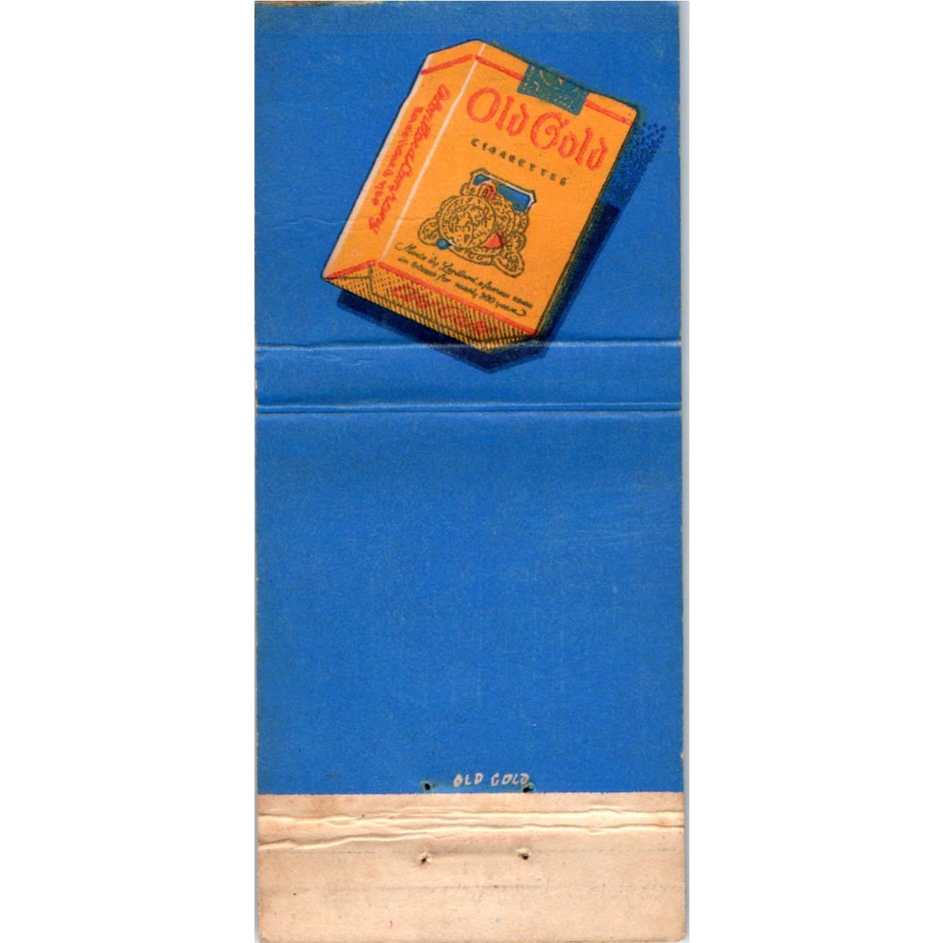 Old Gold Cigarettes Advertising Matchbook Cover MM10-3