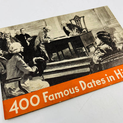 1933 Chase and Sanborn Coffee Promotional Book 400 Famous Dates in History EA1