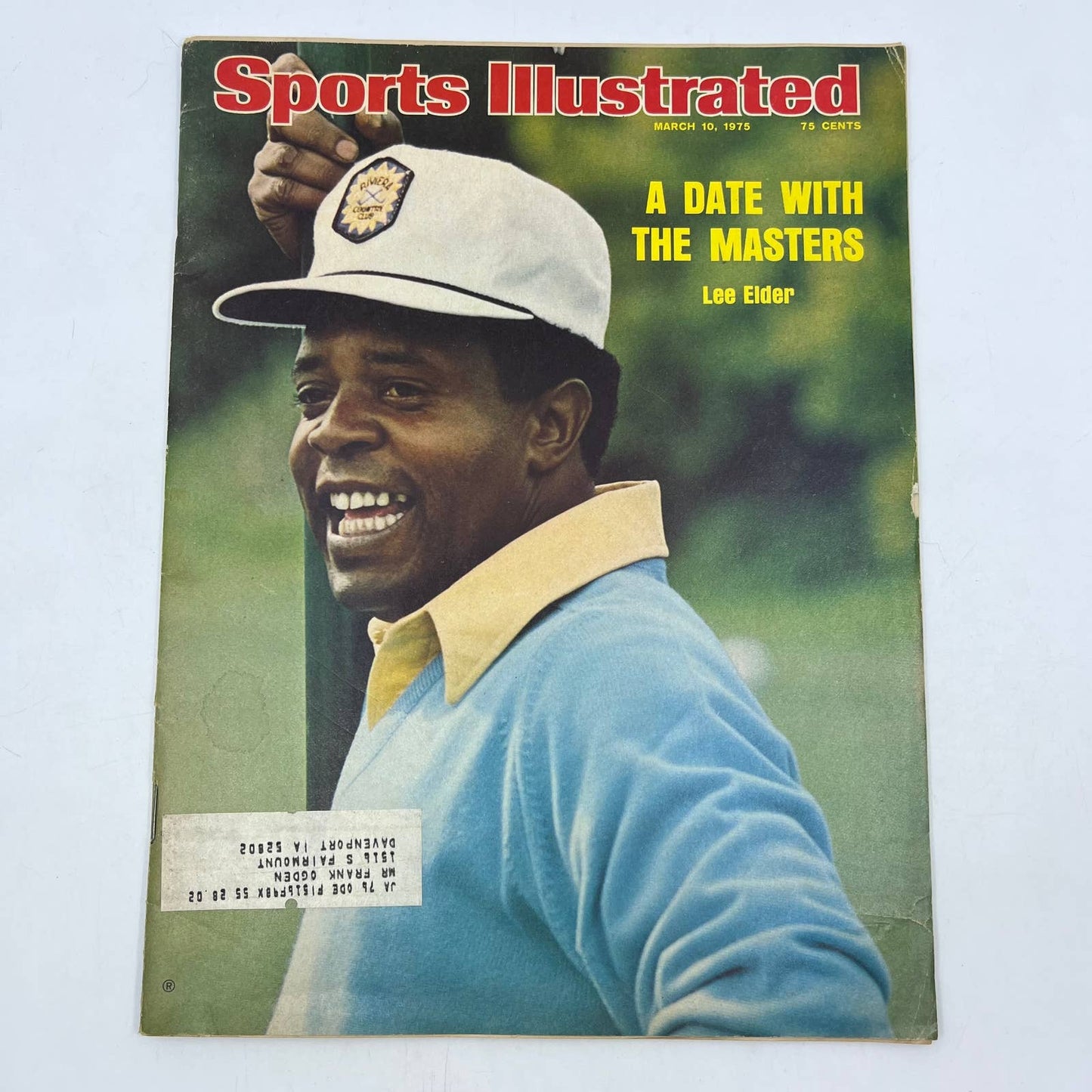 Vintage Sports Illustrated March 10, 1975 The Masters Golf's Lee Elder Cover TD2