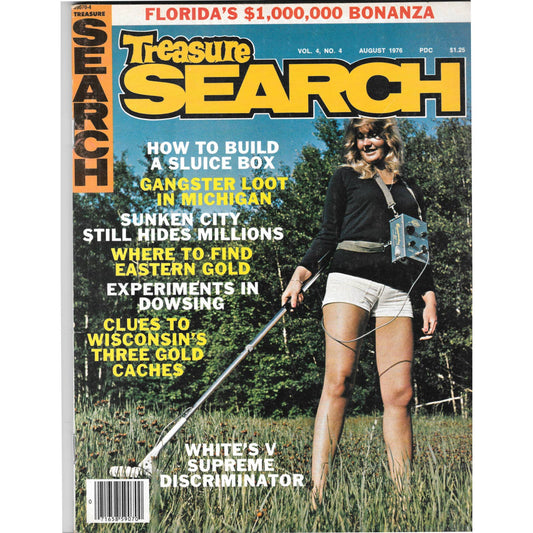 Treasure Search Magazine - Treasure Hunting Metal Detecting Aug 1976 M3
