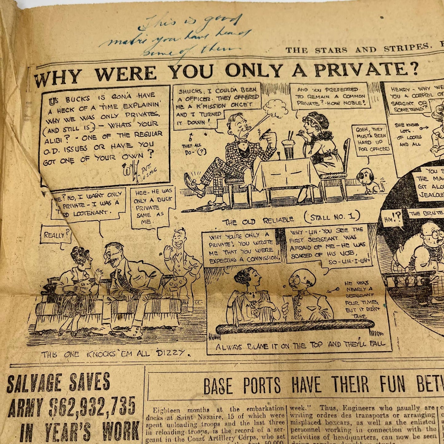 The Stars and Stripes - February 28, 1919 WWI US AEF Newspaper 28th Division B6