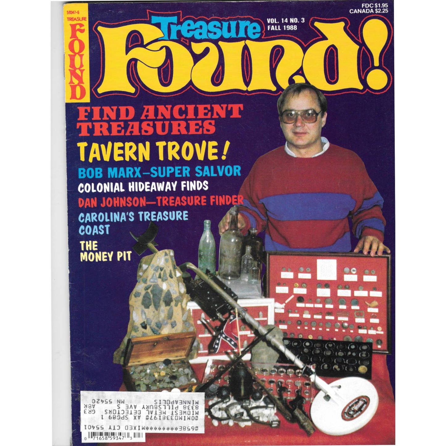 Treasure Found! Magazine 1988 Fall Metal Detecting Gold Diamonds M2