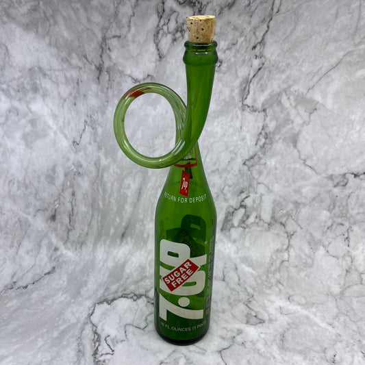 Vtg 1970's Stretched 7up Glass Soda Pop Bottle Carnival Fair Prize 13" TD1