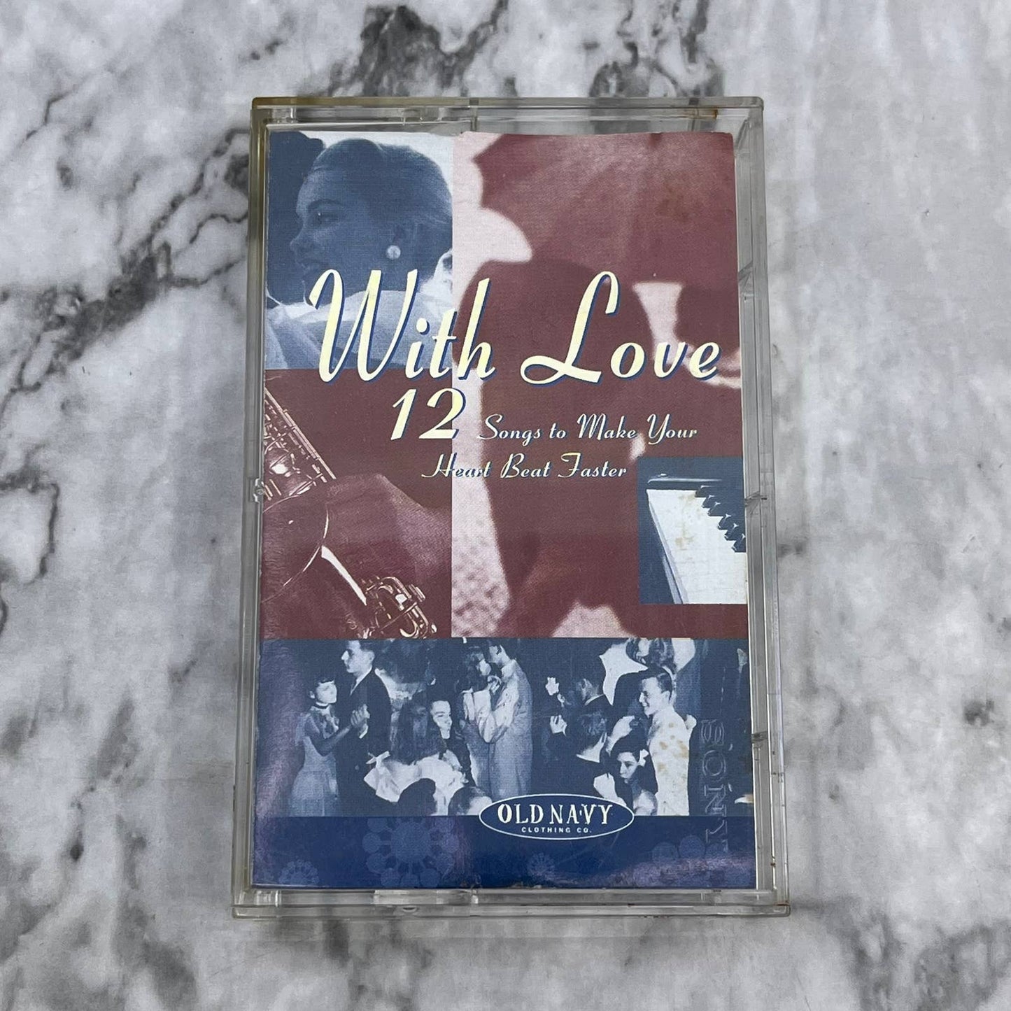 With Love: 12 Songs to Make Your Heart Beat Faster Old Navy Cassette Tape TI1-40