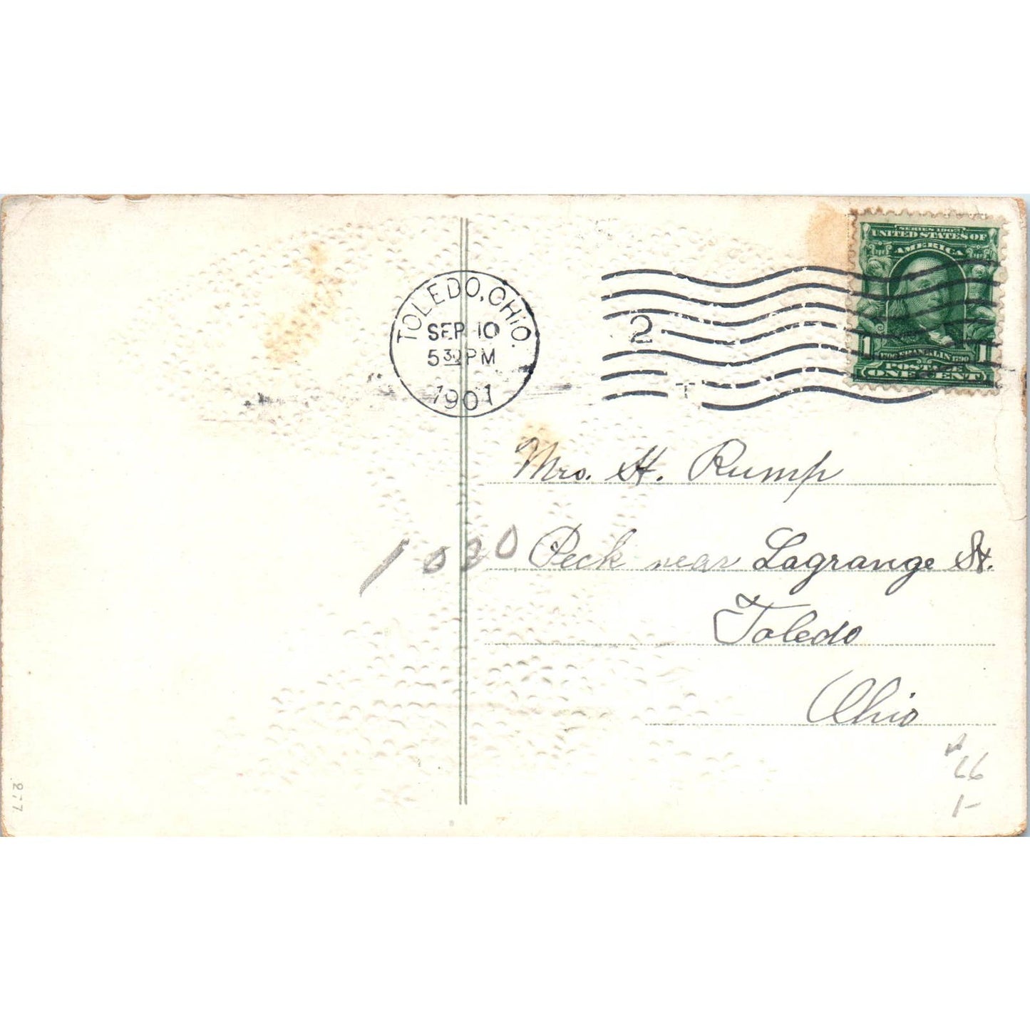 Happy Birthday Hot Air Balloon Forget Me Not 1907 Original Postcard TK1-20
