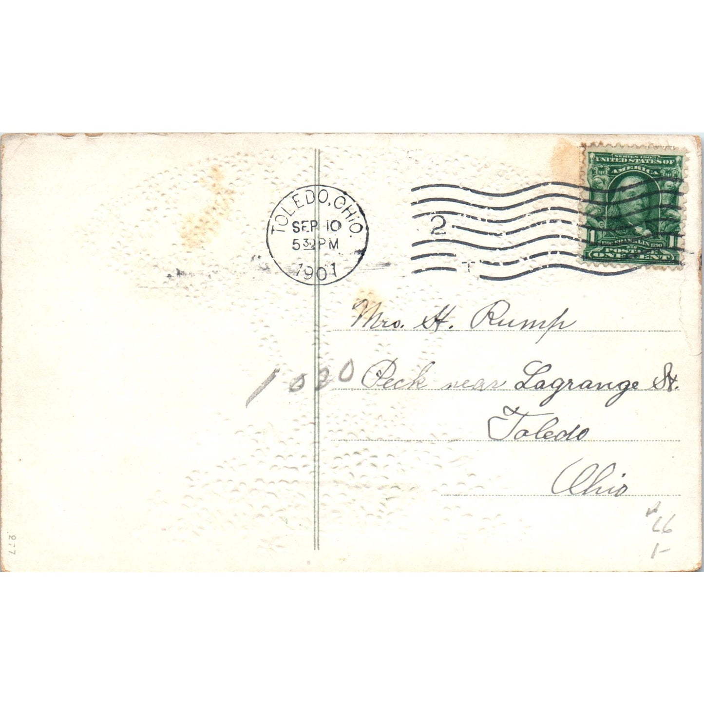 Happy Birthday Hot Air Balloon Forget Me Not 1907 Original Postcard P1-15