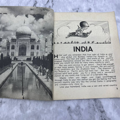 1945 WWII YANK'S Magic Carpet Troops Guide Booklet China/Burma/India TJ7