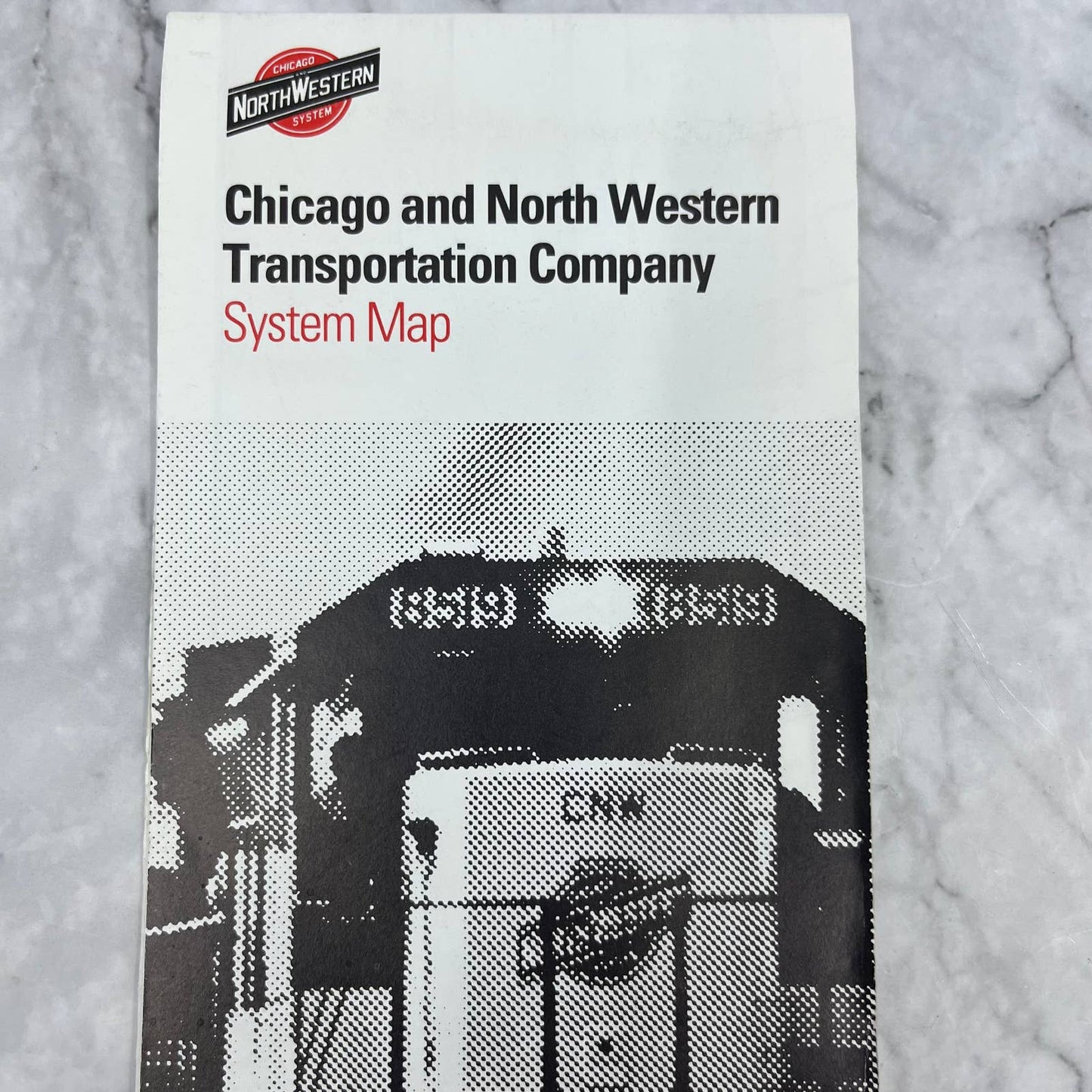 1993 Chicago and North Western Railroad Transportation Company System Map TE2