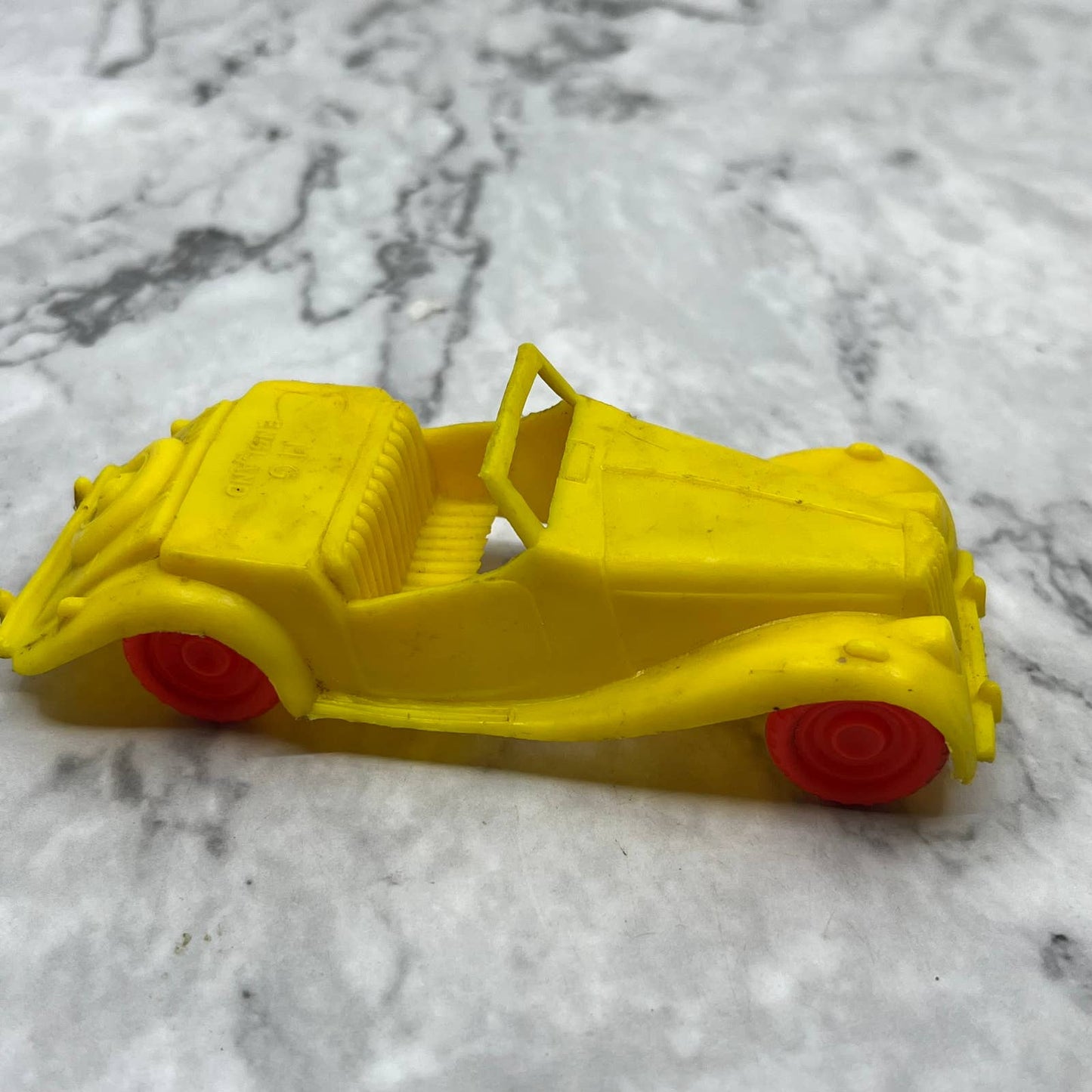 1950s MG England Plastic Roadster Car Toy 4.5" TJ9