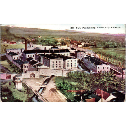 State Penitentiary Canon City Colorado Original Postcard TK1-29