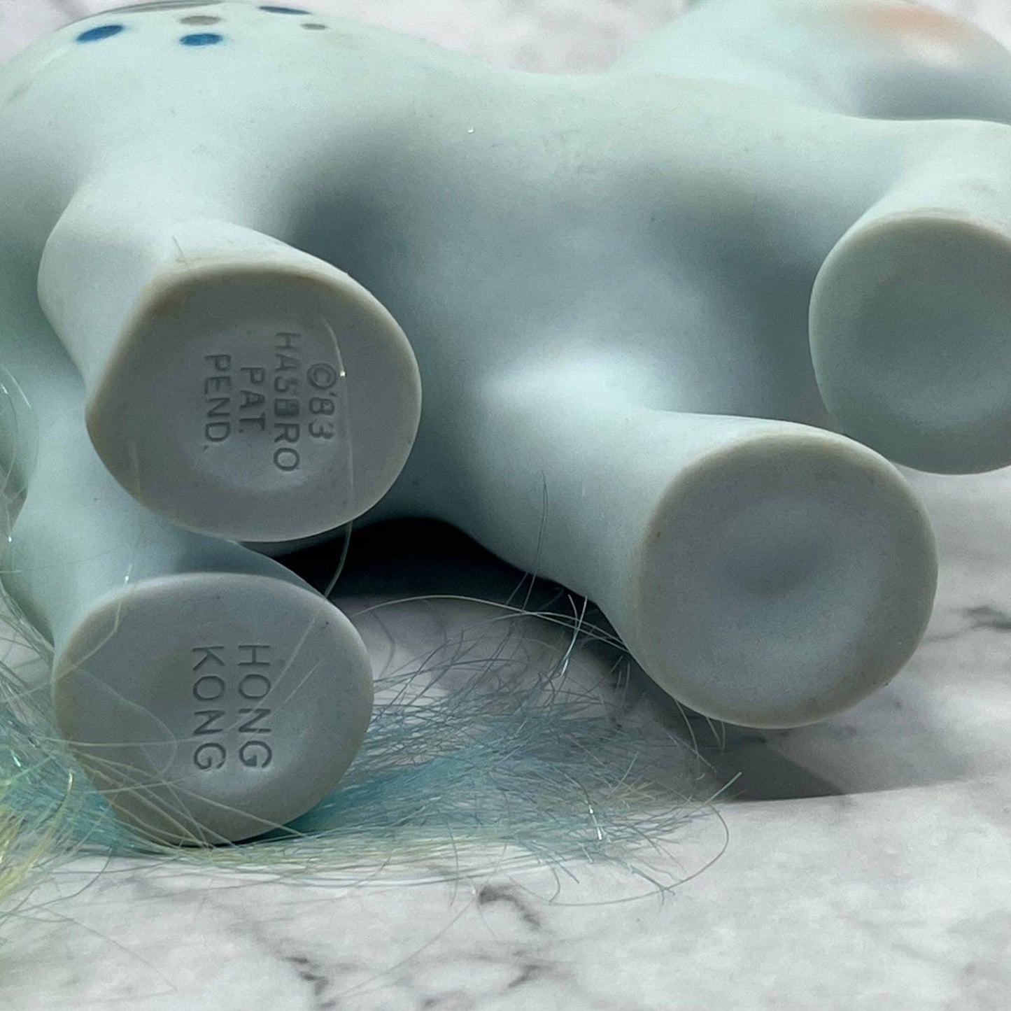 1983 MY LITTLE PONY G1 Moonstone Rainbow Ponies Blue Unicorn MLP TE2