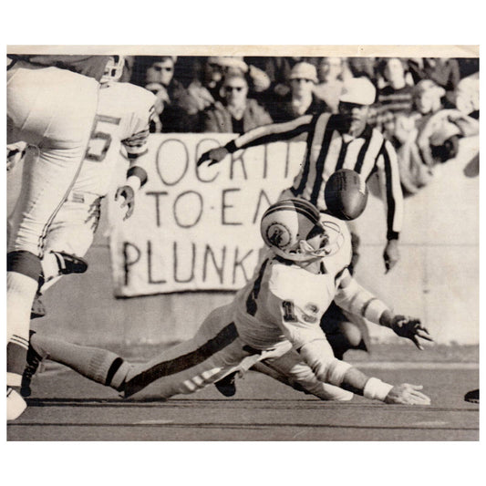 1972 Press Photo NFL Undefeated Miami Dolphins vs Patriots Jake Scott 6x8" AD3