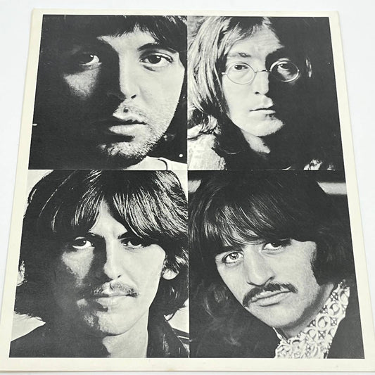 Vintage The Beatles Group Photo Portrait Black & White 8x10 AB4-12