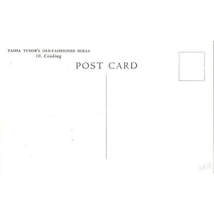 Tasha Tudor's Old Fashioned Dolls Cooking Original Postcard PB8