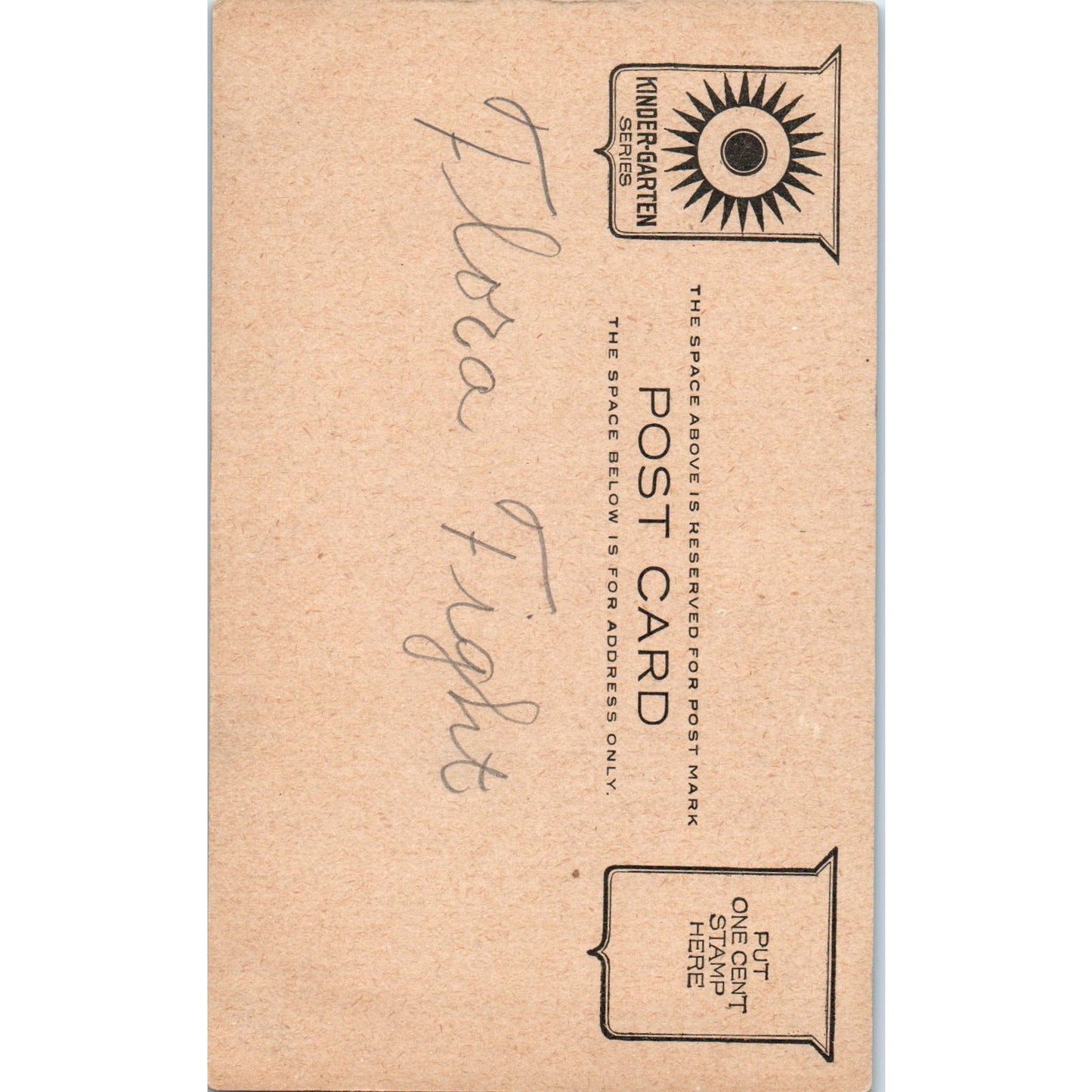 Mistress Mary Quite Contrary Original Postcard P1-14