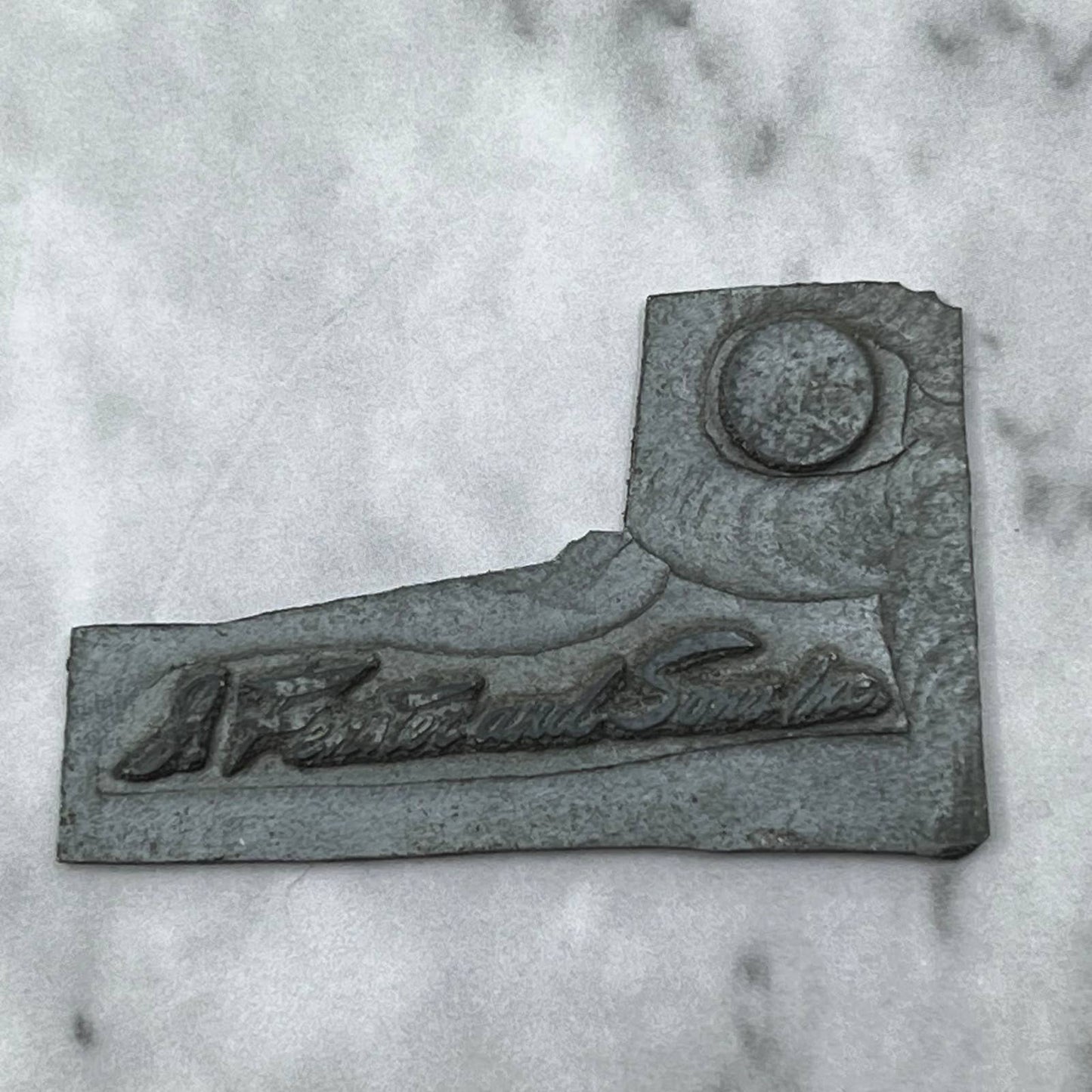 Vintage Printing Letterpress Printers Block Plate J. Fenster & Sons Inc. SE825