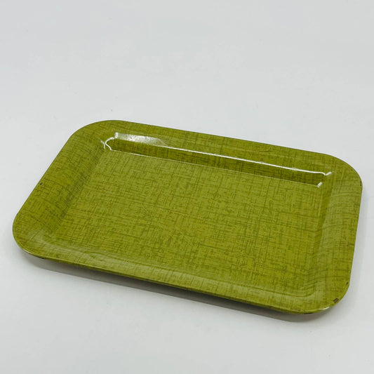 MCM Toleware Olive Green Metal Small Tray 6.5 x 4.5” TB6