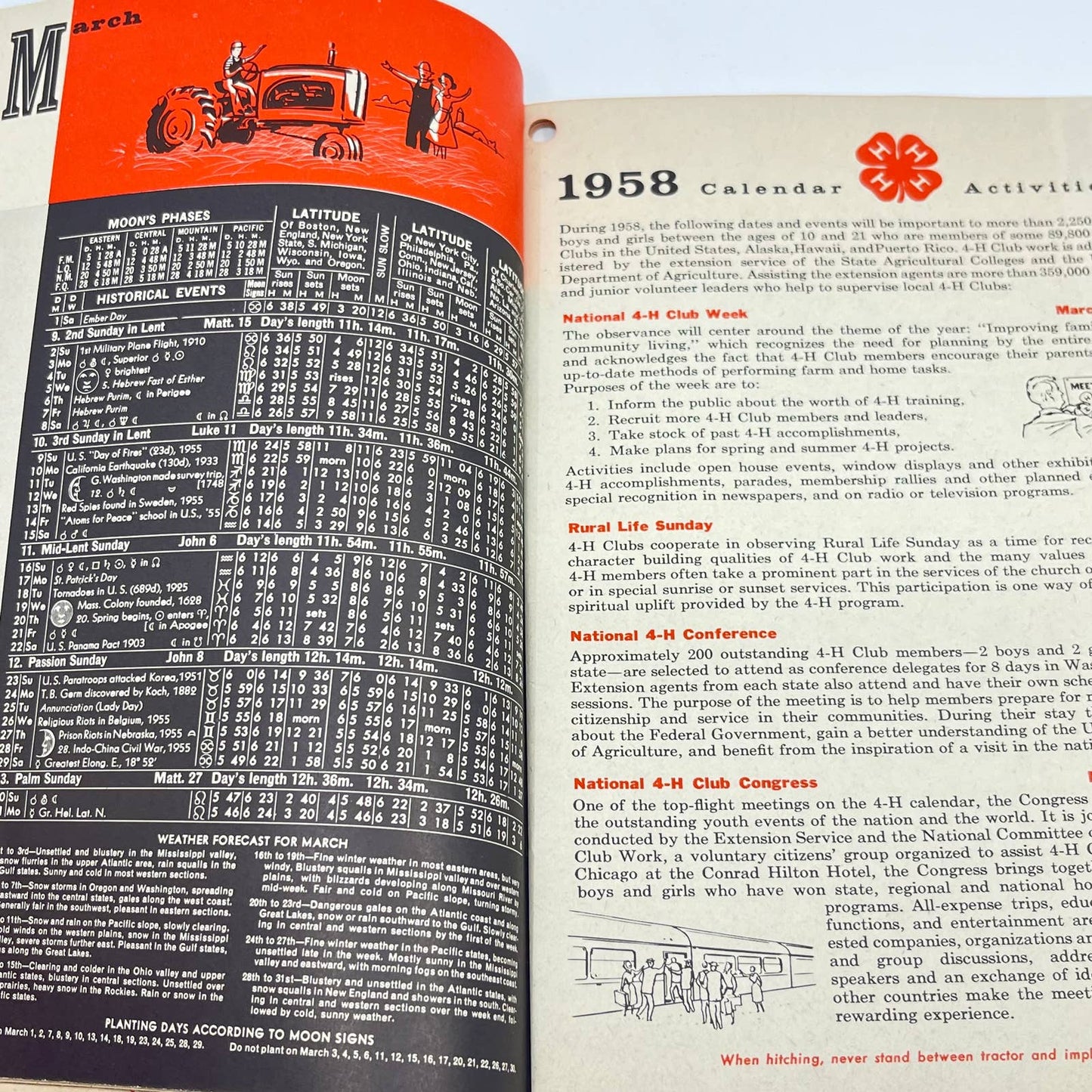 1958 Standard Oil Farm Almanac TE8