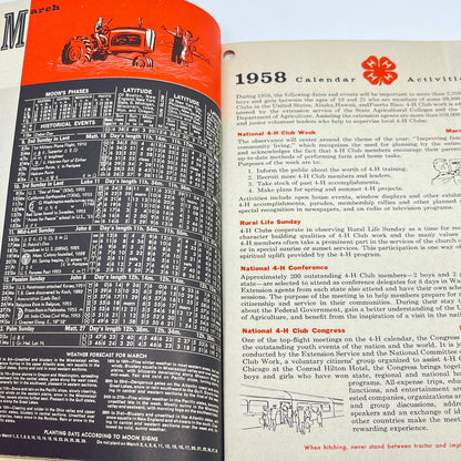 1958 Standard Oil Farm Almanac TE8