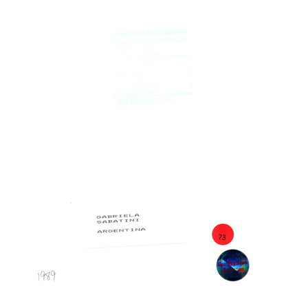 1989 Original Press Photo Women's Tennis Gabriela Sabatini ~8x10" AD2-3