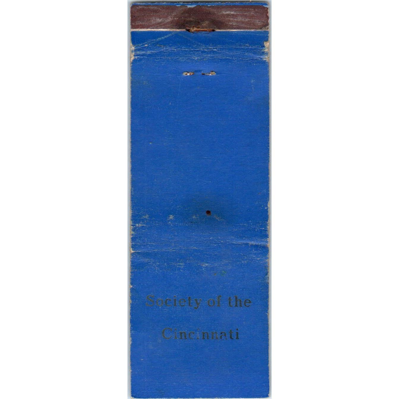 Society of the Cincinnati Advertising Matchbook Cover SA1-M8