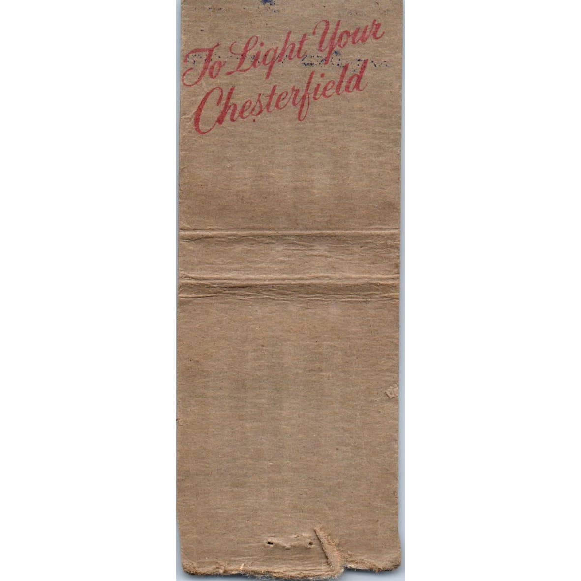 Chesterfield Cigarettes Advertising Matchbook Cover SA1-M2