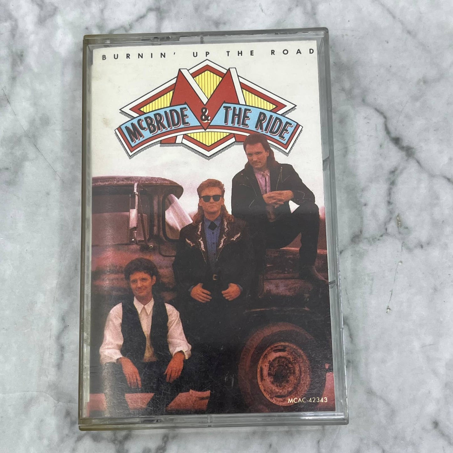 McBride and the Ride Burnin' Up the Road 1990 Cassette Tape TB5-15