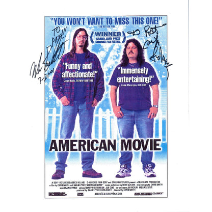 Vintage American Movie Printed Leaflet SIGNED Mark Borchardt AD7