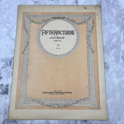 Antique Sheet Music Fifth Nocturne J. Leybach OP 52 Century Music Publishing V41-1