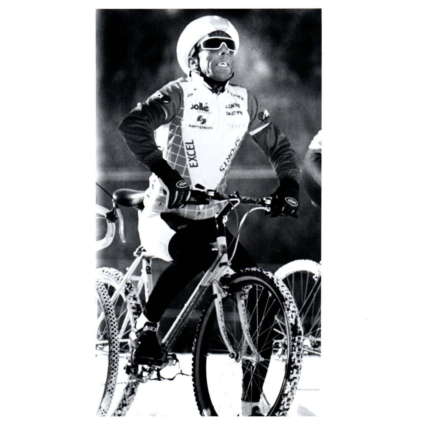 1988 Press Photo US National Cyclo-Cross Championship Plymouth Frank Auker AD3