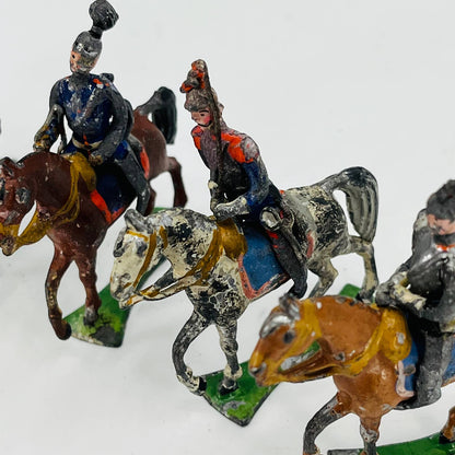 1880s British Army Horse Guard Soldiers Painted Lead Toys Set of 7 SB5