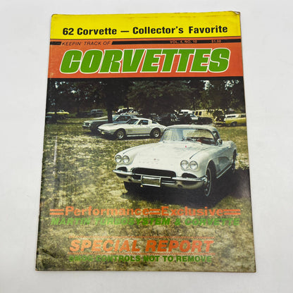 1980 April Keepin' Track of Vettes Corvette Magazine 1962 Solid Axel Vette TG1